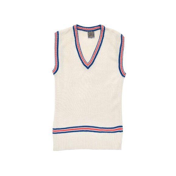 gehring (West Germany) 70s, Worsted Yarn, Tricolor Ribbed Trim, Ivy League - Picture 1 of 5